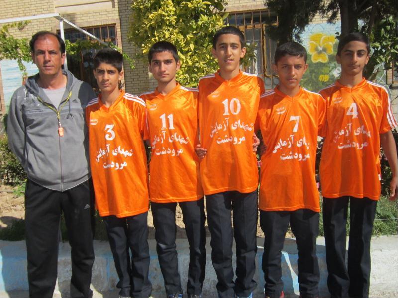 تیم های ورزشی آموزشگاه نمونه دولتی شهدای آزمایش مرودشت 95-94